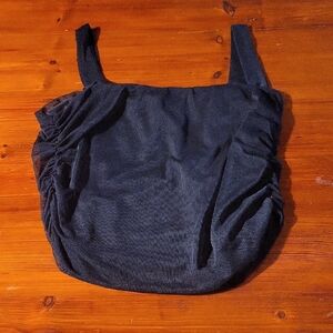 Antistar Tank Top Sheer Lined Black Top